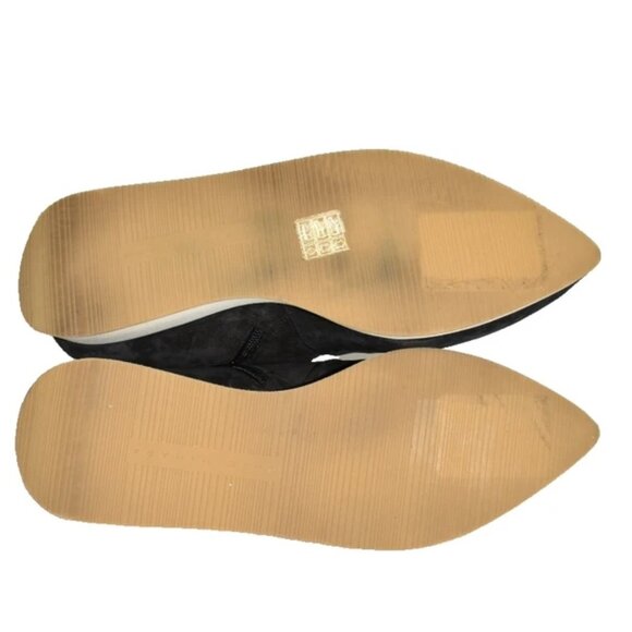 $450 CHIE MIHARA SUEDE POINTY TOE WEDGE BOOTIE BLACK ZIP COMFORT 39 (MG22) - Picture 6 of 8